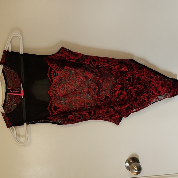 L Black and red lingerie - Picture 1 of 7